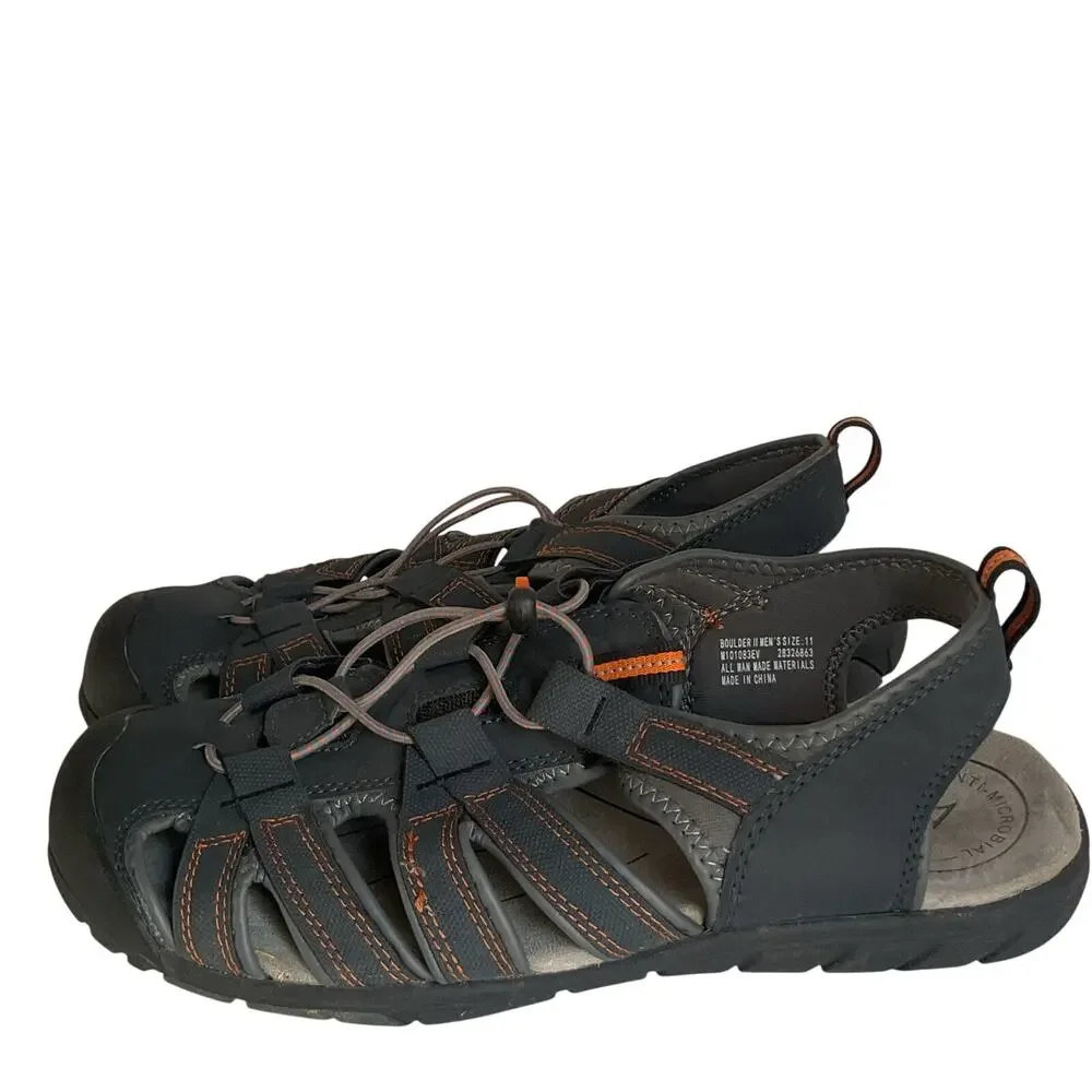 Alpine Design Boulder II Men’s Outdoor Hiking Sandals Size 11 Gray Orange